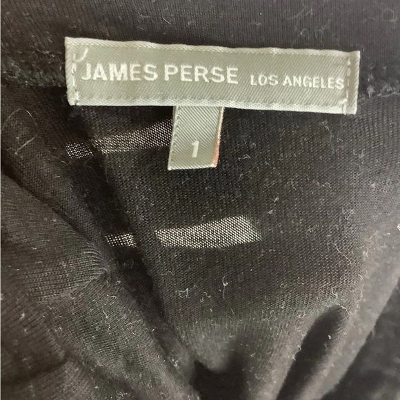 James Perse Sz 1 S Cowl Neck Long Sleeve Pullover Top Black 100% Tencel - Picture 4 of 6